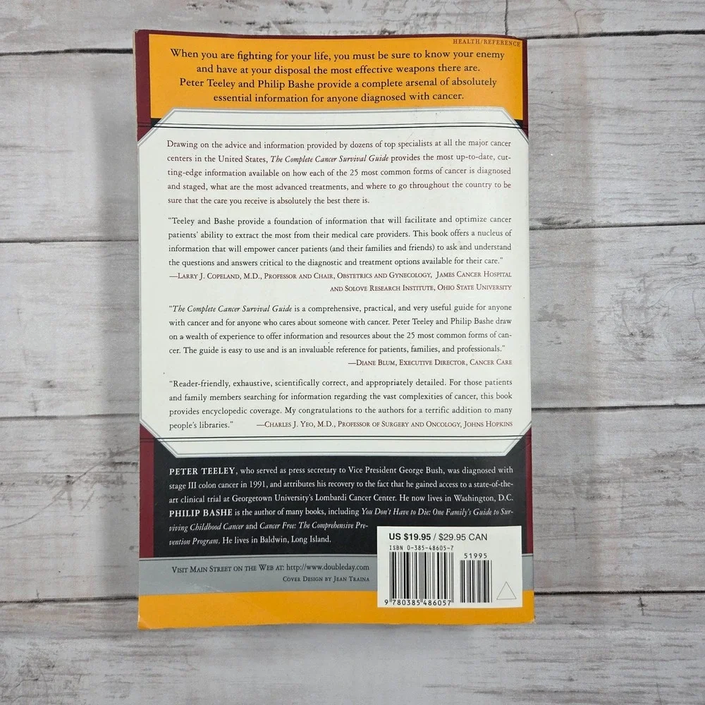 The Complete Cancer‎ Survival Guide Paperback Peter Teeley Philip Bashe